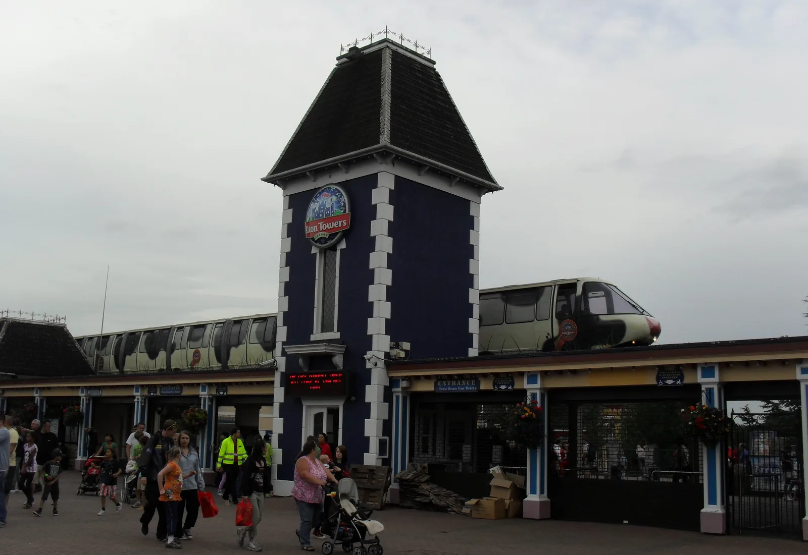 The entrance to Alton Towers Resort