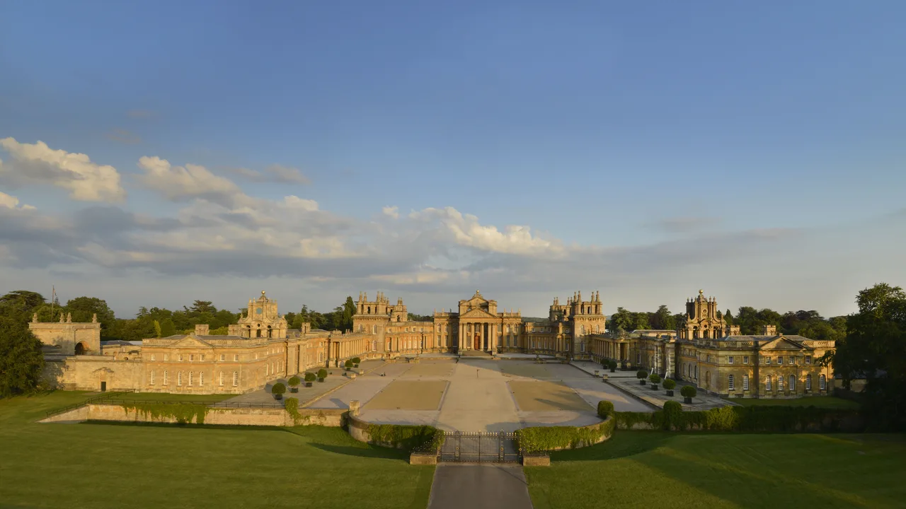 Blenheim Palace and its landscaped grounds