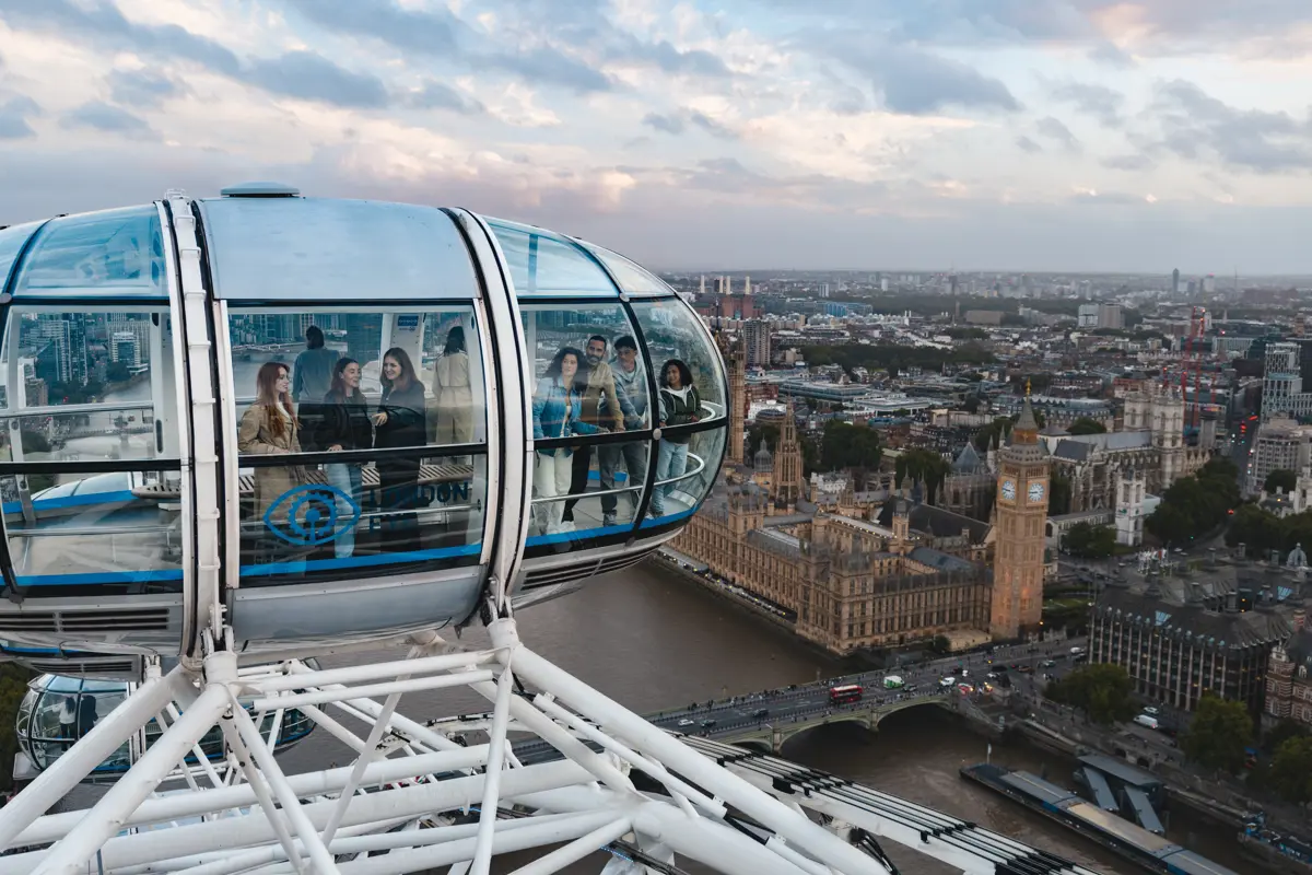 The London Eye beside the River Thames