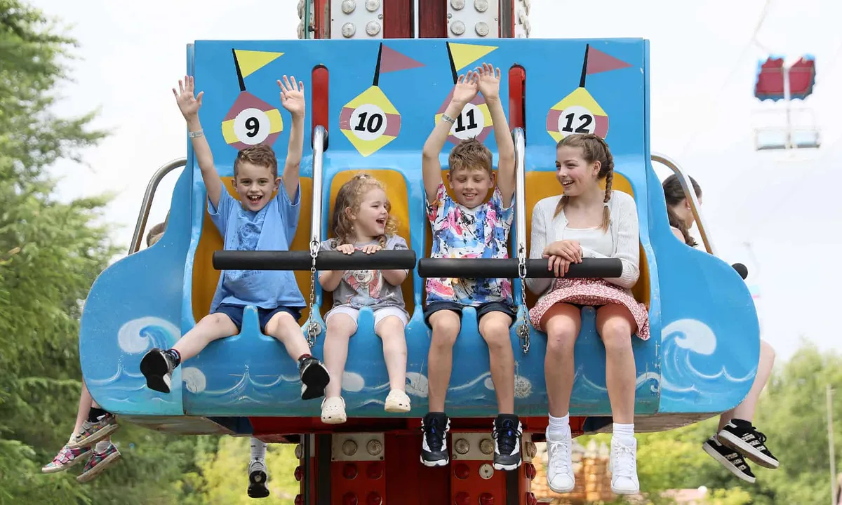 A family ride at Pleasurewood Hills
