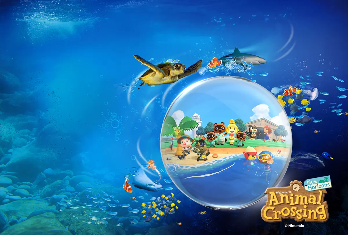 An underwater display at SEA LIFE Blackpool